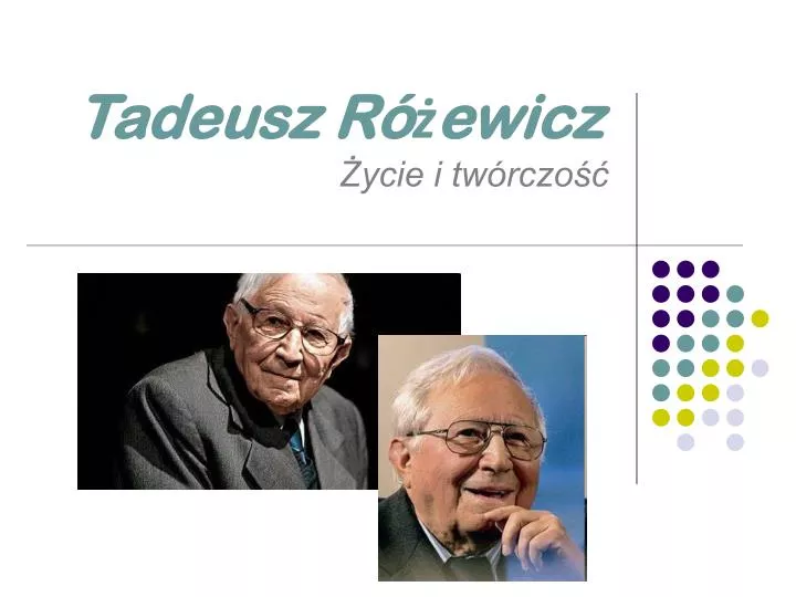 tadeusz r ewicz