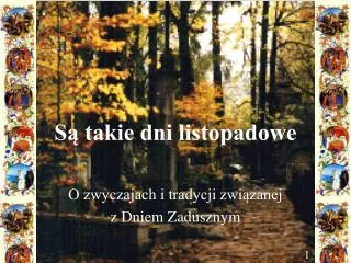 s takie dni listopadowe