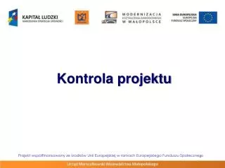 kontrola projektu