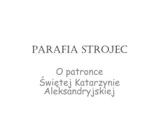 parafia strojec