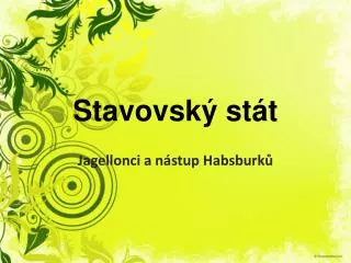 stavovsk st t
