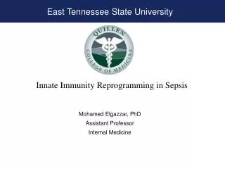 Innate Immunity Reprogramming in Sepsis
