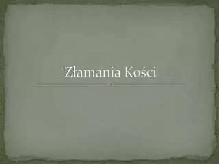z amania ko ci