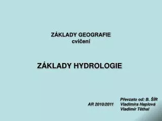 z klady geografie cvi en
