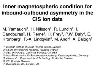 Inner magnetospheric condition for inbound-outbound asymmetry in the CIS ion dat a