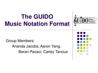 The GUIDO Music Notation Format