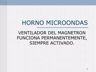 horno microondas