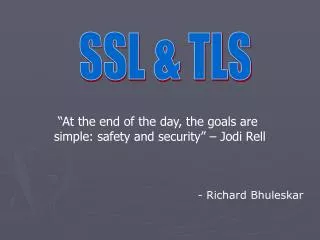 SSL &amp; TLS