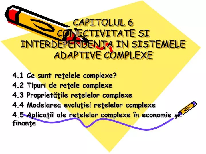 capitolul 6 conectivitate si interdependen a in sistemele adaptive complexe