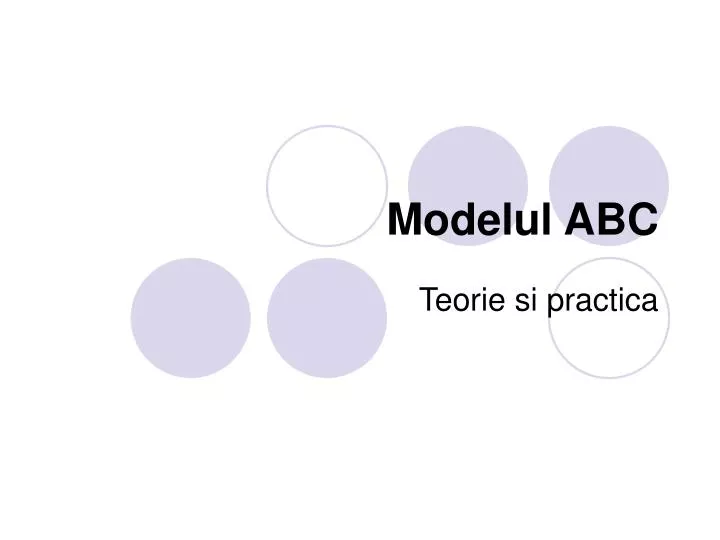 modelul abc