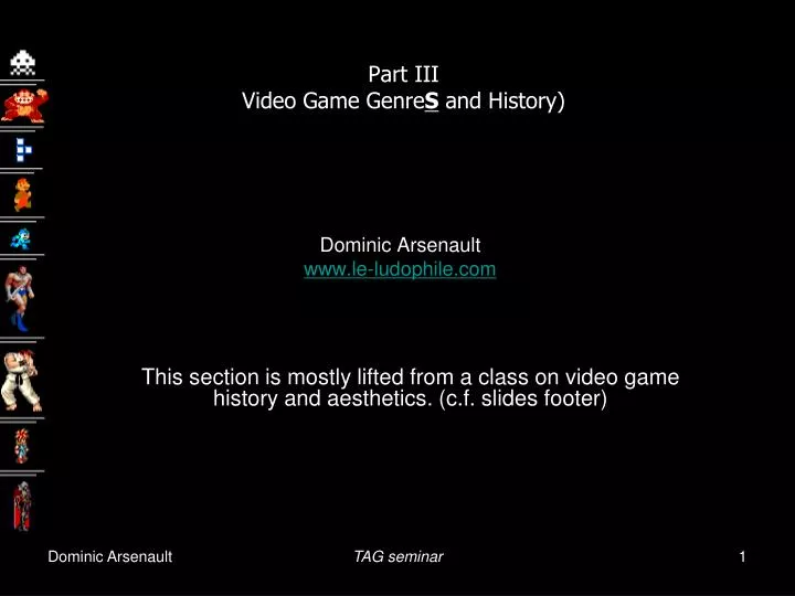 part iii video game genre s and history
