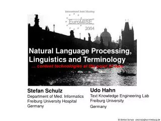 Natural Language Processing, Linguistics and Terminology