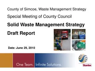 County of Simcoe, Waste Management Strategy Special Meeting of County Council