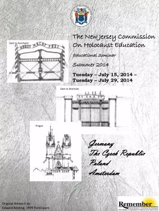 The New Jersey Commission On Holocaust Education Educational Seminar Summer 2014