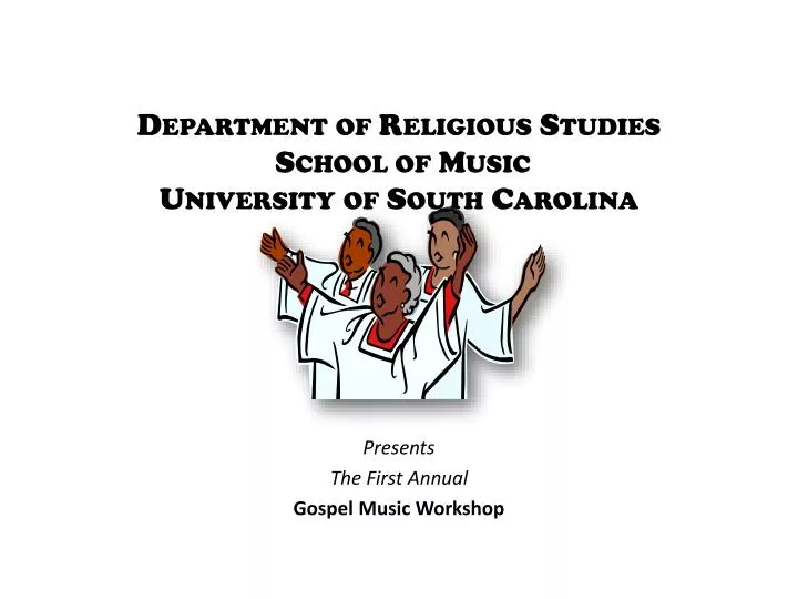 department of religious studies school of music university of south carolina