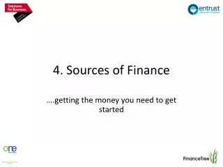 4. Sources of Finance