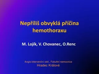 m loj k v chovanec o renc