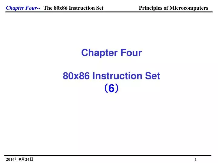 chapter four 80x86 instruction set 6
