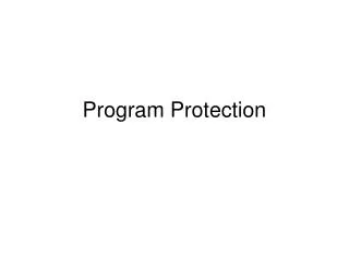 Program Protection