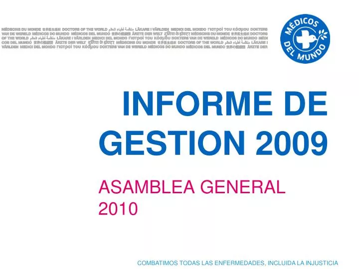 informe de gestion 2009