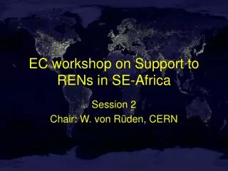 EC workshop on Support to RENs in SE-Africa