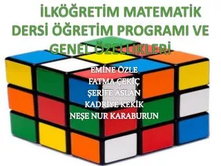 lk ret m matemat k ders ret m programi ve genel zell kler