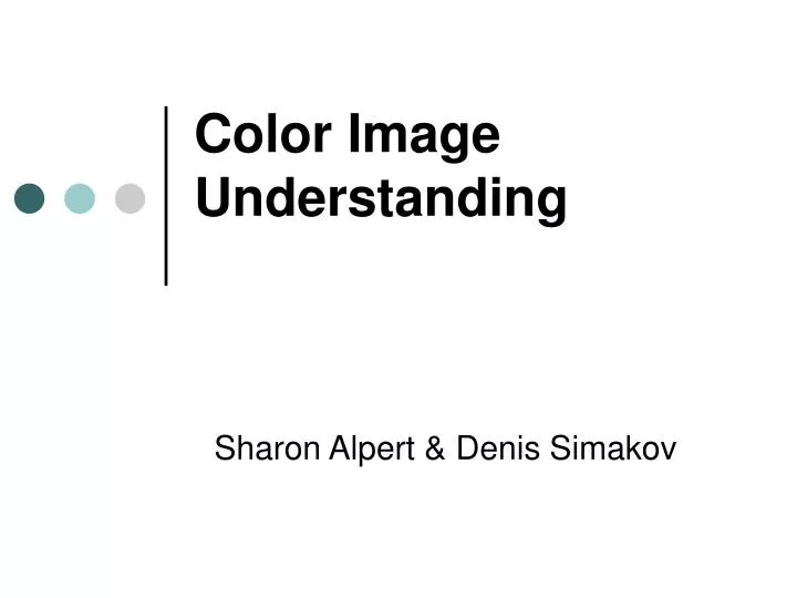 color image understanding