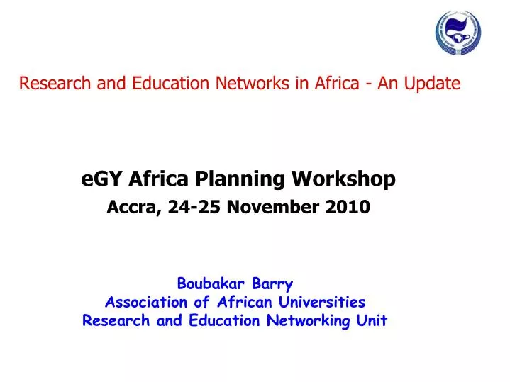 research and education networks in africa an update
