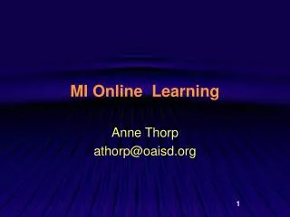 MI Online Learning
