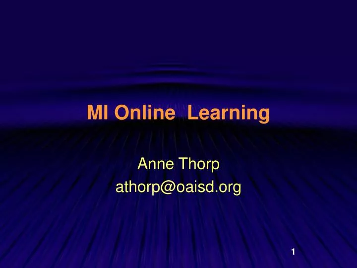mi online learning