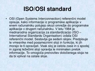 iso osi standard