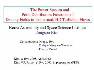 ? The Power Spectra and Point Distribution Functions of