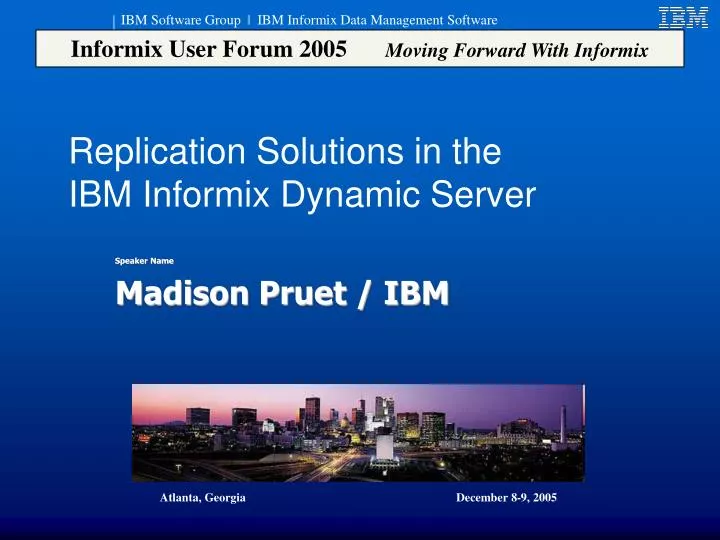 replication solutions in the ibm informix dynamic server