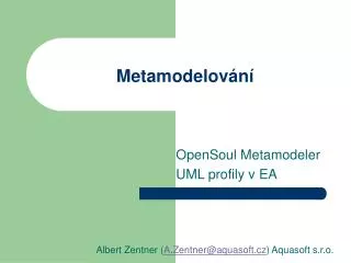 metamodelov n