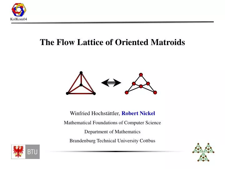 the flow lattice of oriented matroids