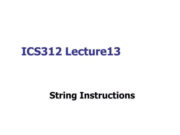 ics312 lecture13