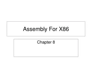 assembly for x86