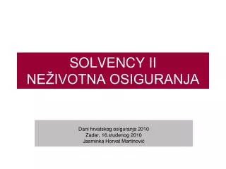 solvency ii ne ivotna osiguranja