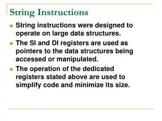 String Instructions