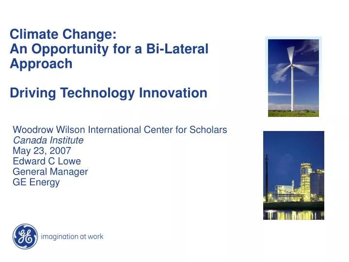 climate change an opportunity for a bi lateral approach driving technology innovation