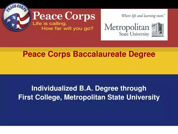 peace corps baccalaureate degree
