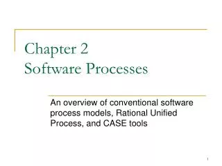 chapter 2 software processes