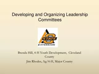 Developing and Organizing Leadership Committees