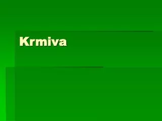 krmiva