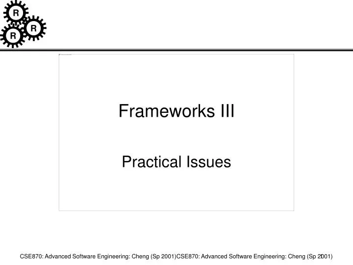 frameworks iii