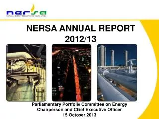 NERSA ANNUAL REPORT 2012/13