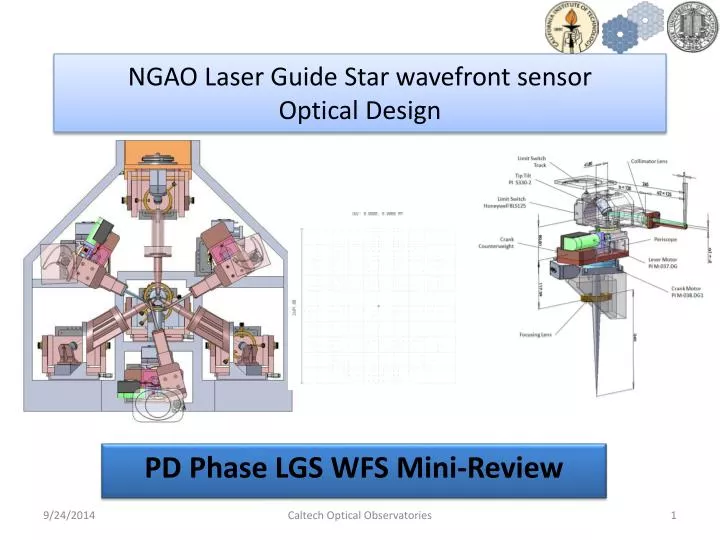 ngao laser guide star wavefront sensor optical design