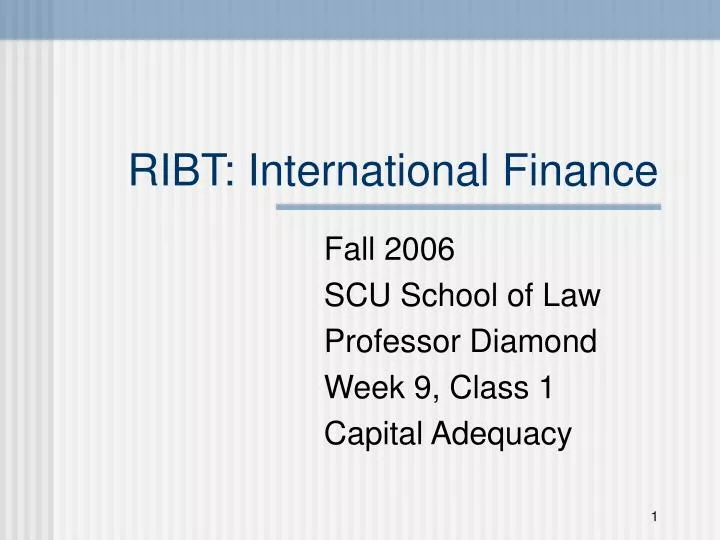 ribt international finance