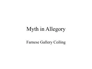 Myth in Allegory