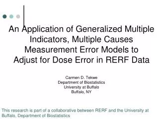 Participants in the UB/RERF Collaboration